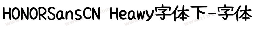 HONORSansCN Heawy字体下字体转换